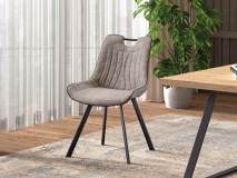 Stoel PAOLA lichtgrijs