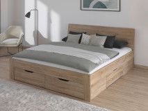 Bed FLASH 180x200 cm sonoma eik met lades