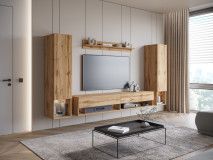 Tv-meubel set AMADEUS 4 deuren wotan eik