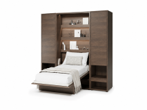 Opklapbed CONCEPTION PRO 90x200 cm dunin eik (verticaal) met kasten