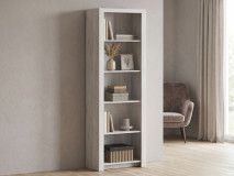 Bibliotheek ELVITALIC 5 vakken gebleekte eik 