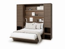 Opklapbed CONCEPTION PRO 140x200 cm dunin eik (verticaal) met kasten