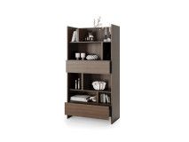 Boekenkast CONCEPTION PRO 178 cm wit/dunin eik