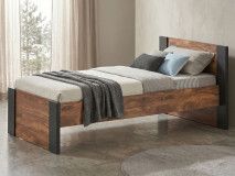 Eenpersoonsbed ELENAS 90x200 cm acacia eik