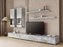 Tv-meubel set BABEL 5 deuren beton