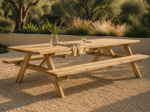 Picknicktafel FLORENCE 8-10 personen noorse den/spar