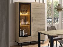 Vitrinekast TALBI 2 deuren 1 lade castella