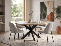 Ronde eettafel MARNOIX Ø 130 cm franse eik