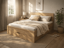 Bed RIGA 140x200 cm sonoma met lades