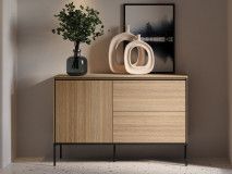 Commode VIDDO 1 deur 2 lades linea eik