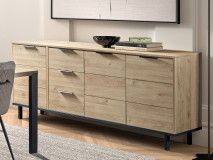 Dressoir TALBI 3 deuren 2 lades castella