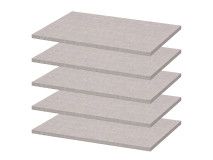Legplank MINOTOR 66x50 cm natuurlijk linnen (lot van 5)
