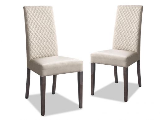 Set van 2 stoelen MEDOU vintage eik/zijdegrijs