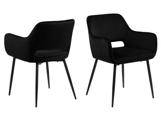 Set van 2 stoelen RAJA zwart