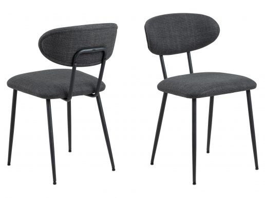 Set van 2 stoelen DENNIS grijs