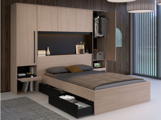 Brugkast BRIDANI 140x190 cm brooklyn eik