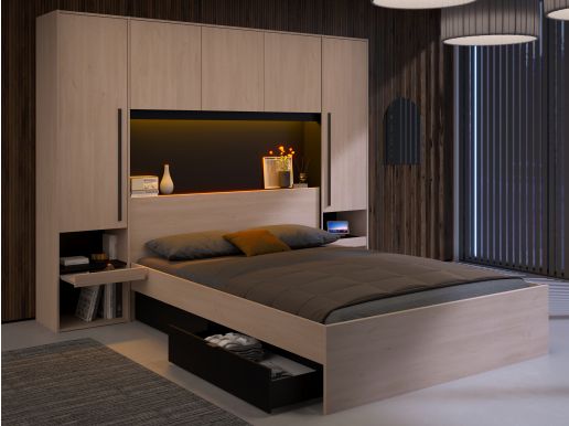 Brugkast BRIDANI 160x200 cm brooklyn eik