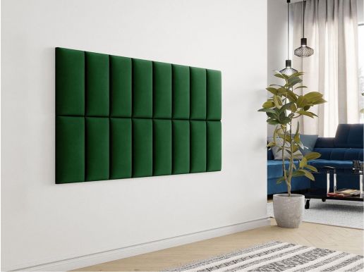 Wandpaneel FURANO 40x20 cm stof groen