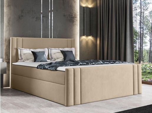 Boxspring CARMELO 140x200 cm ivoor
