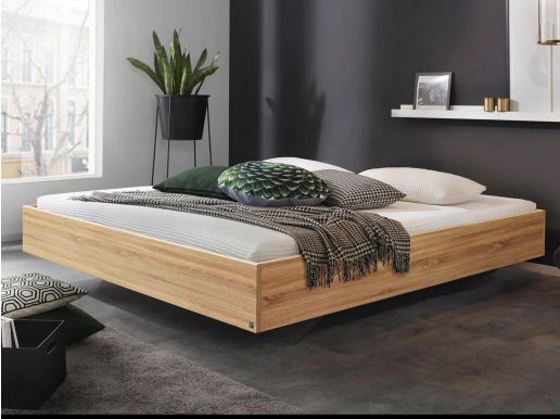 Bed IXANA 180x200 cm sonoma eik zonder hoofdeinde zonder matras met lattenbodem