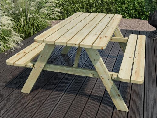 Picknicktafel ANDALOUSIE 120 cm natuurlijke pijnboom 