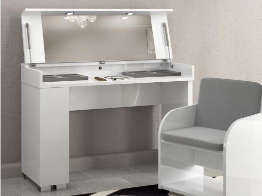 Make-up tafel UTOPIA hoogglans wit 