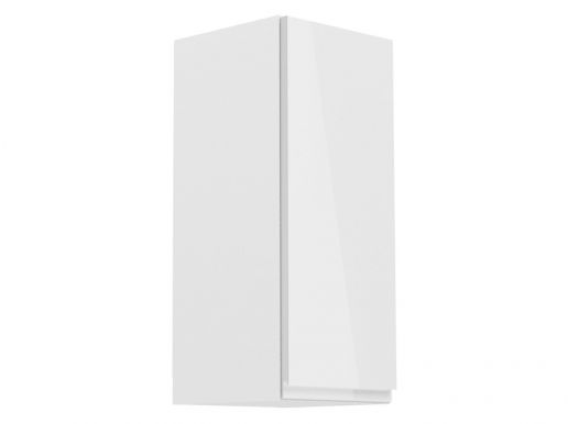 Hoge keukenkast ASPAS 1 deur rechts 30 cm wit/hoogglans wit