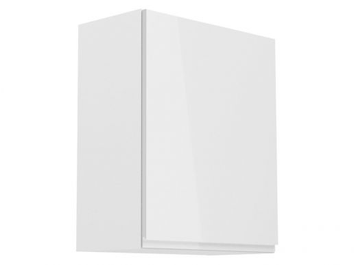 Hoge keukenkast ASPAS 1 deur rechts 60 cm wit/hoogglans wit