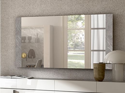 Rechthoekige spiegel MIRAS 138 cm marmer grjs