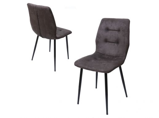 Set van 4 stoelen ELINA grijs