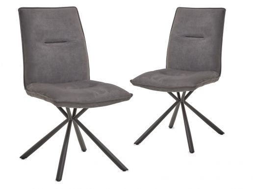Set van 2 stoelen TIMMO grijs 