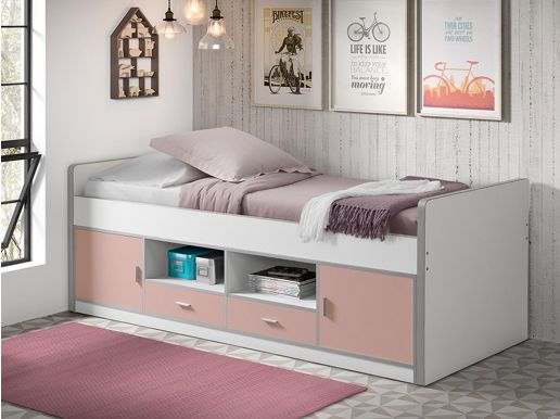 Bed BONNY I 90x200 cm roze
