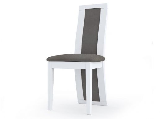 Set van 2 stoelen DAYOKA hoogglans wit/grijs