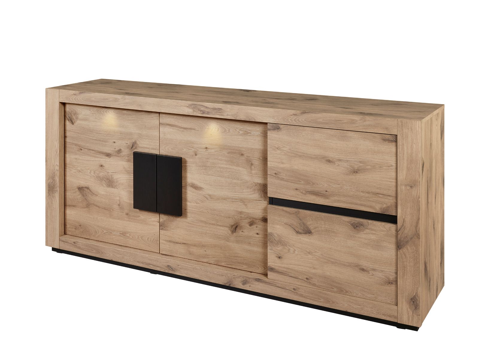 Mobistoxx Dressoir SARINO 3 deuren canyon eik