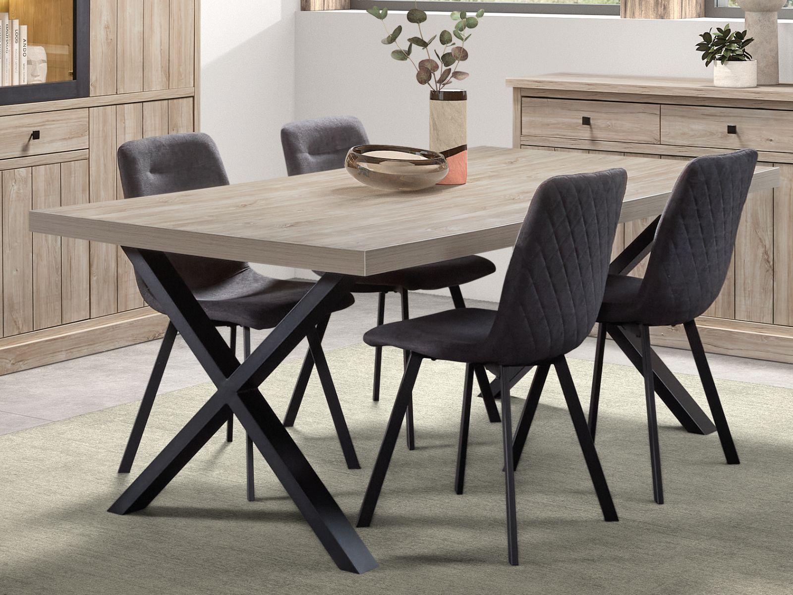 Mobistoxx Eettafel TORYKA 200 cm strandeik